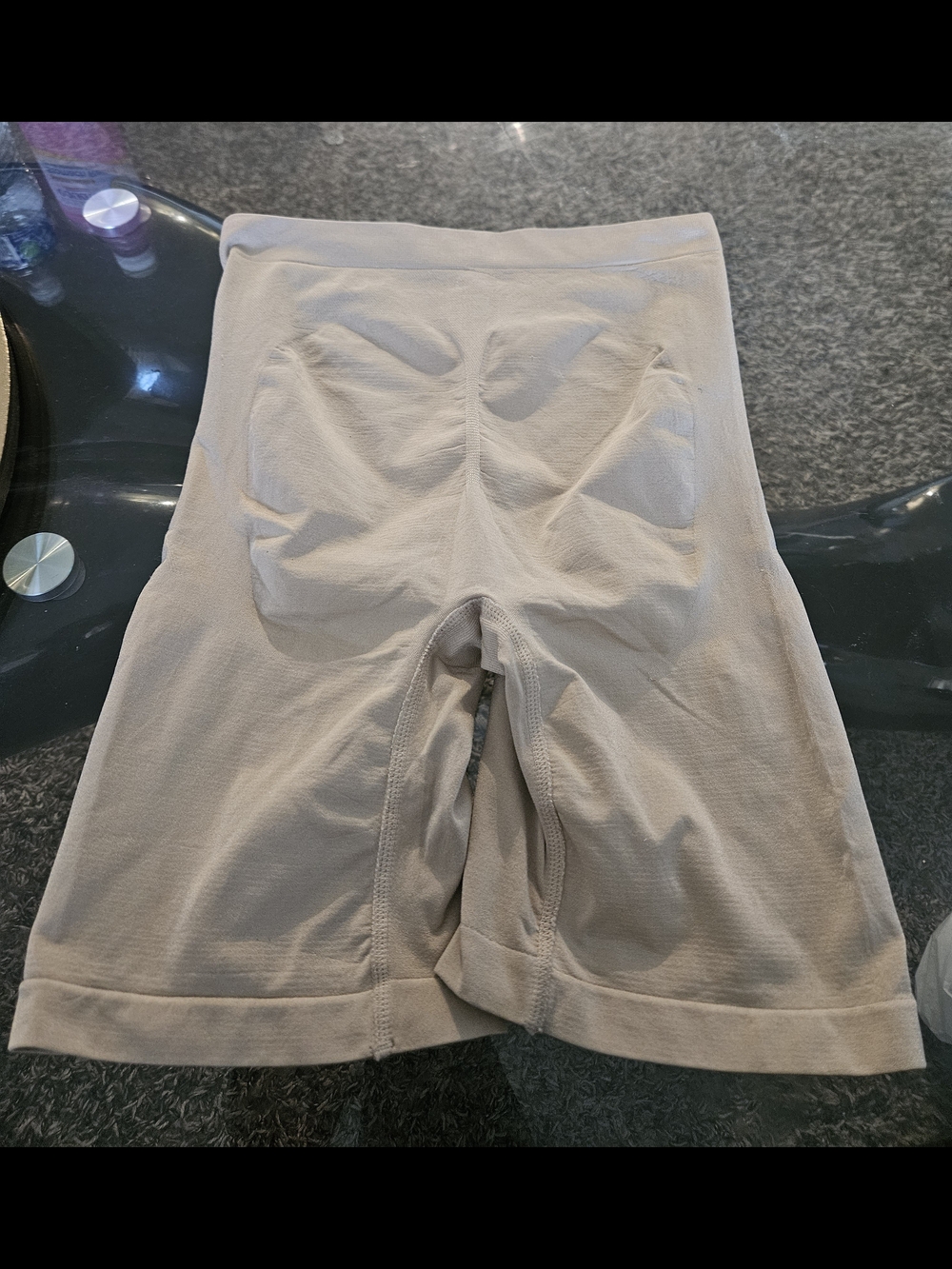 Under Where?Taupe High-Rise Bike Shorts - Picture 4 of 7